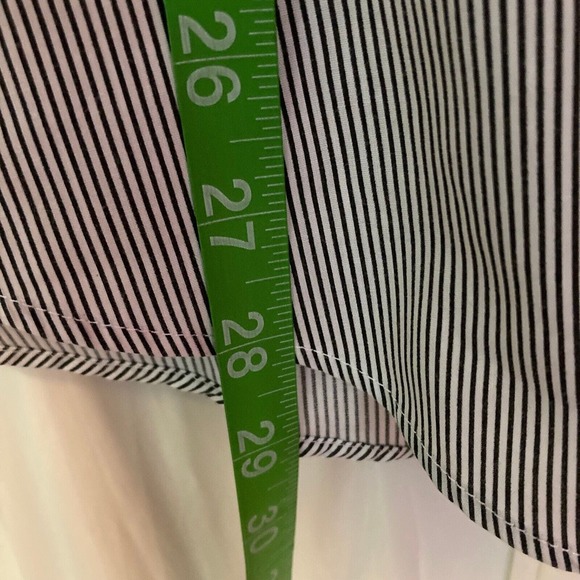 Mili Designs Shirt Womens M Black White Striped Cotton Kitty Cat‎ Vintage Button - Picture 12 of 15